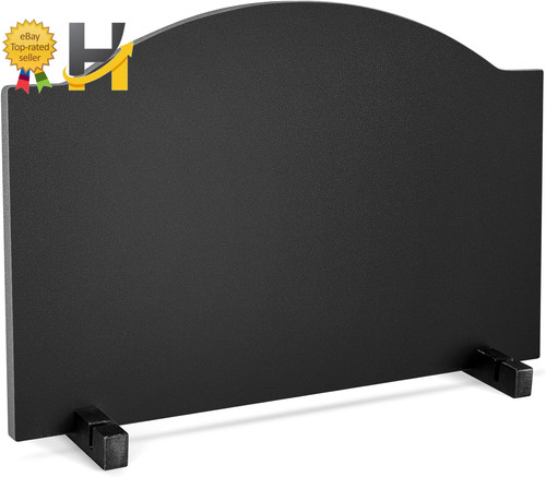 Inch iron fireback with - 26,