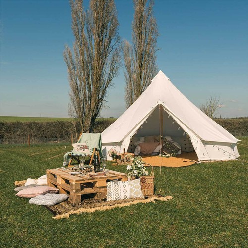 Bell tent with zipped - bell, pvc