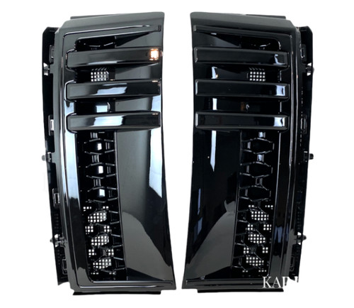 Side vents black gloss - side,