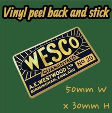 WESCO GUARANTEED A.E. WESTWOOD