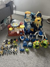 Huge Imaginext Space Shuttle Tower Station Aliens Vehicles 10 Figures