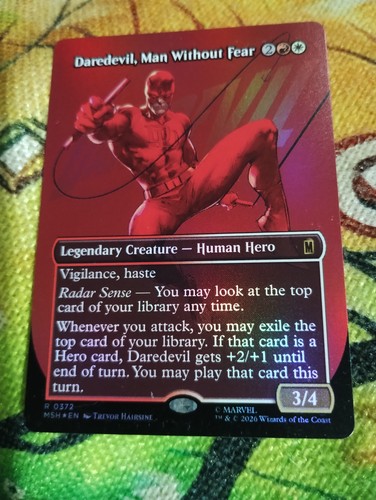 Foil borderless daredevil man - foil,