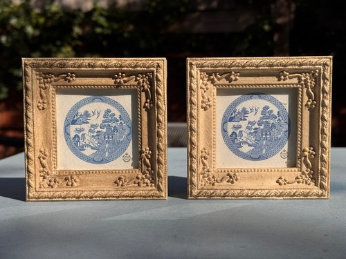 Pair vintage minton blue - pair,