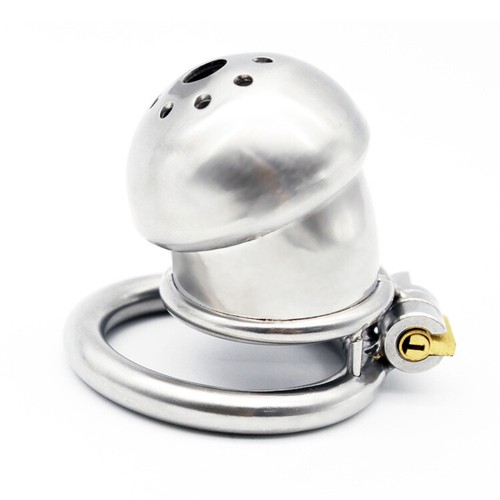 Stainless steel male chastity - steel,