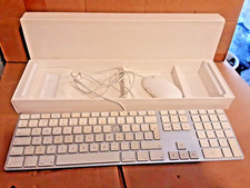 Apple A1243 Wired Usb Aluminium Numeric Keyboard + MOUSE, 'O' KEY MISSING, WORKS
