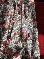 Vintage Retro 60s Single Curtain  Towelling 170cm W.100cm Long Campervan Caravan