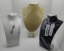 3 x Jewellery Necklace Displays Busts Stands Mannequins Jewelry Display Holders