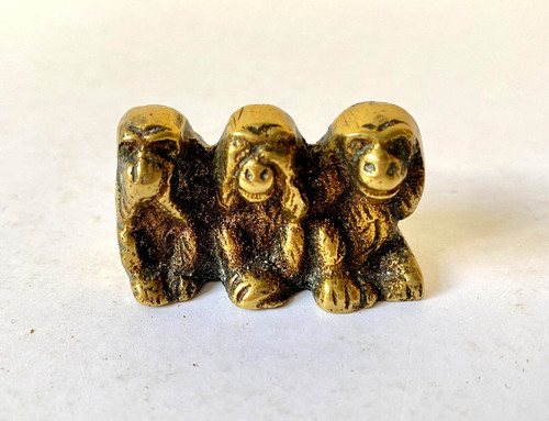Vintage brass see - see, hear