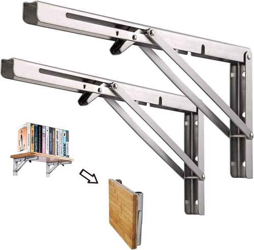 2pcs 350mm folding wall shelf - folding,