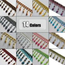 1M Beaded Lace Fringe Trim