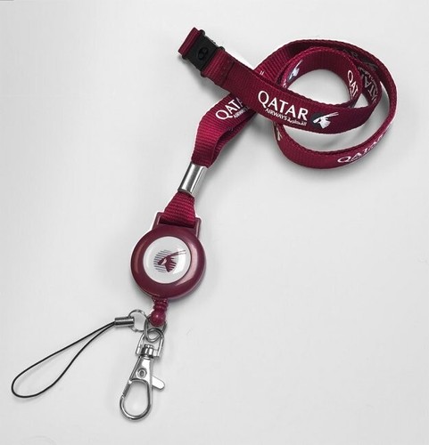 Qatar airways logo lanyard - qatar,