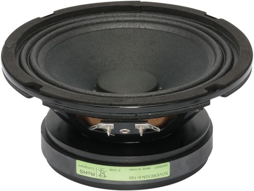 100w ohm mid bass - 6",