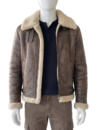 Men brown distressed leather - brown,
