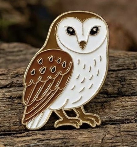 Barn owl pin badge westminster - pin,