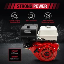 420CC 4 Stroke Gas Engine Motor OHV Horizontal Go Kart Motor Recoil Start 15HP