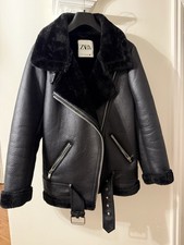 NEW ZARA BLACK FAUX LEATHER