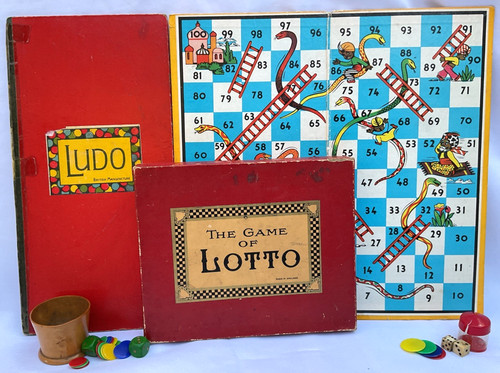 Vintage board games - -, lotto-