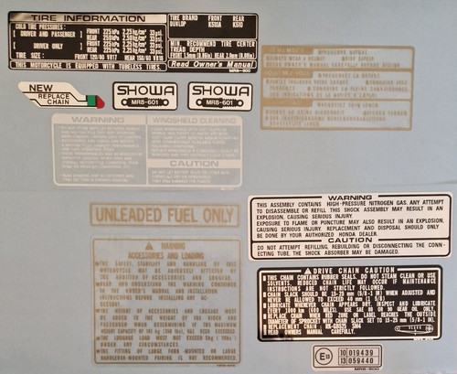 Vfr400 nc30 warning - vfr400, decal