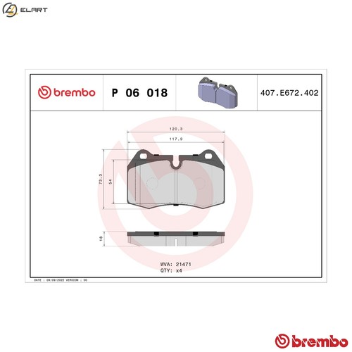 Brake pad set disc - pad,