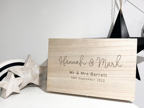 Wooden engraved personalised - engraved,