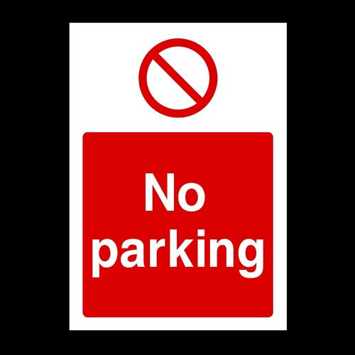 Parking rigid plastic sign - parking,
