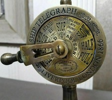 Beautiful Antique Brass Ship