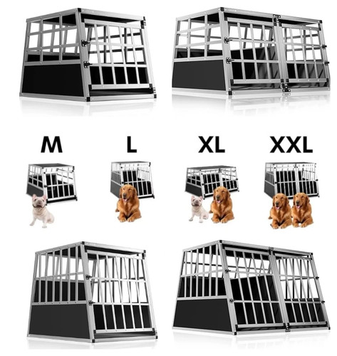 Dog travel crate - travel, aluminium