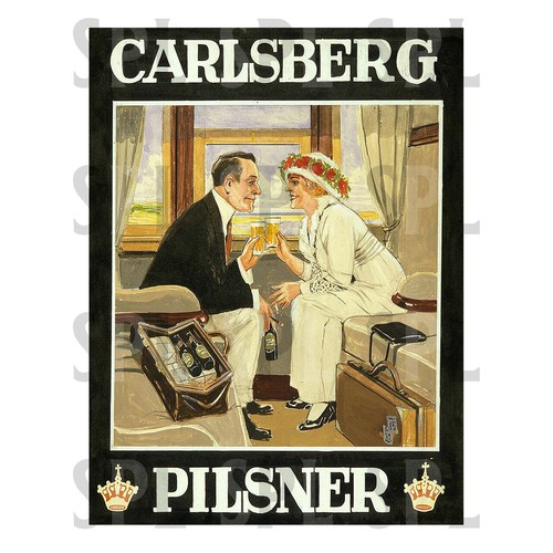 Carlsberg retro metal - carlsberg,