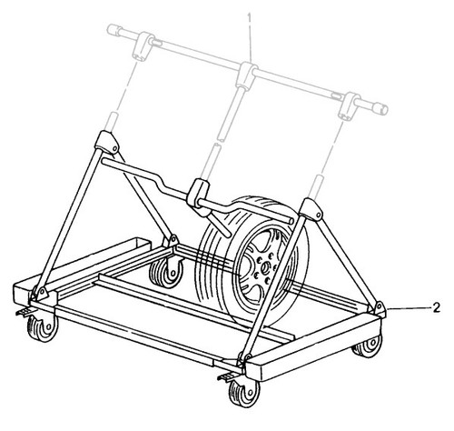 Hardtop storage trolley - hardtop,