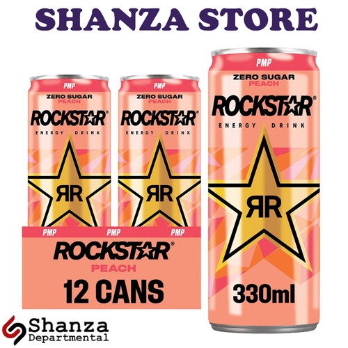 Rockstar peach energy drink - peach,