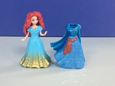Rare Disney Magiclip Princess Doll  Brave Merida with 2 hard plastic Dresses