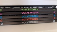 2x car number plate holder DIRECT UV PRINT for VW -FullyLicenced *MULTI CHOICE*