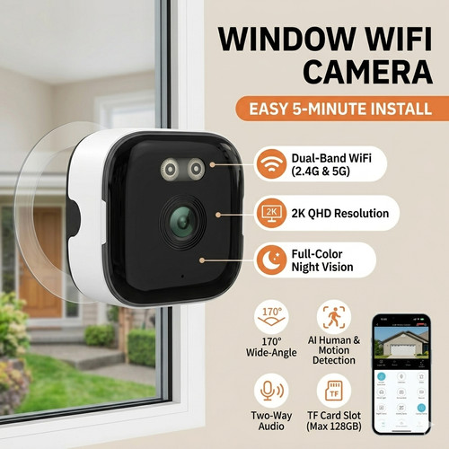 Window security camera - window,