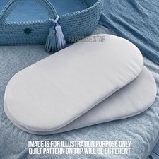 Moses Pram Basket Mattress Extra Thick Comfy Cushy Quilted Breathable Mattress