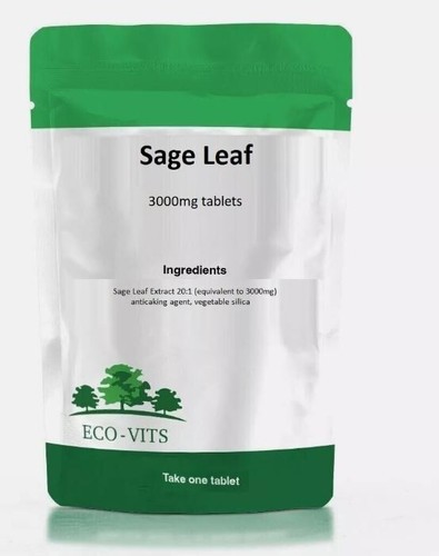 Sage leaf 3000mg tablets - leaf, –