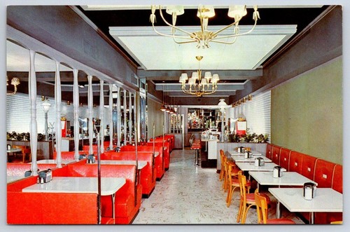 Vintage diner interior red - vintage,