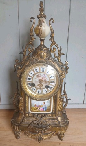 Antique french gilt mantle - french,