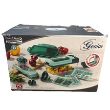 Genius Nicer Dicer Fusion Smart, For Cubes, Sticks, Quarters, Wedges Geeen