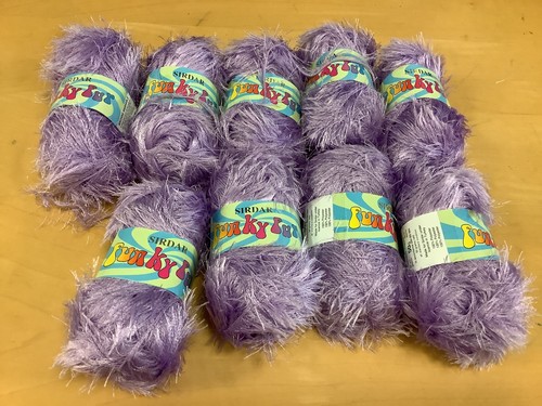 450g sirdar funky fur lilac