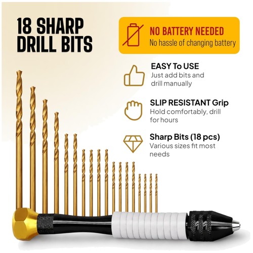 Rotary craft drill for resin - rotary,
