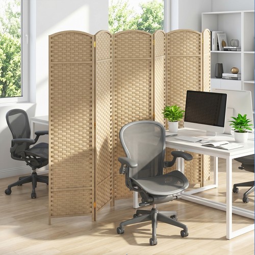 Panel room divider - 6-panel, tall