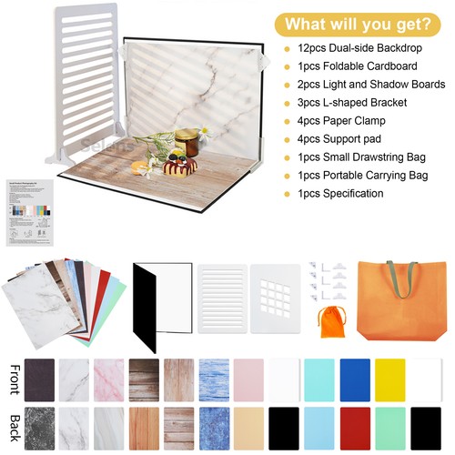 12pcs photo backdrop board - photo,