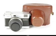 Werra  Camera Rangefinder  w/Tessar Zeiss 50mm Shade Hood Cap Case