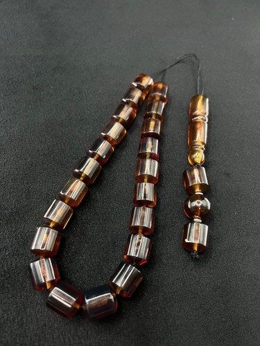 Blue amber komboloi heavy - blue,