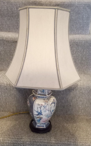 Vintage chinoiserie table lamp - vintage,
