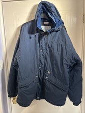 Mens Blue Oxbow Surf Ski Jacket Size Large Waterproof Coat Removable Hood