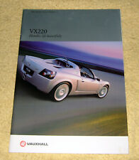Vauxhall VX220 2002 Models No1