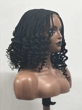 braided  Short Curly wig for
