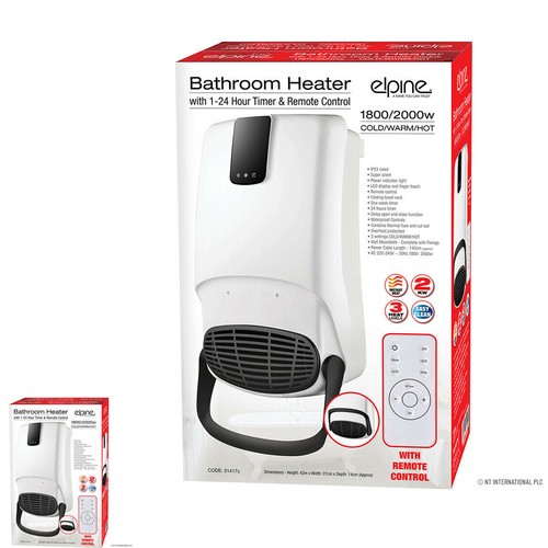 2kw bathroom fan - fan, remote