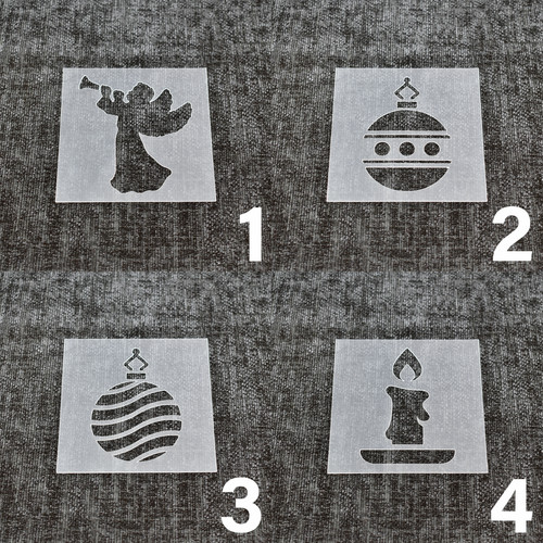 Christmas stencils choose - -, a